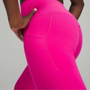 Lululemon Align High Rise with pockets 25” size 6 NWT Sonic Pink